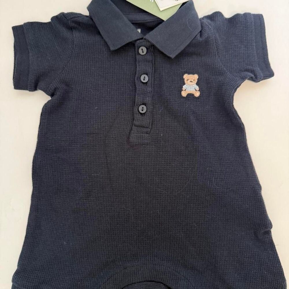 H-m Men's Navy and Black Sleepsuits-babygrows